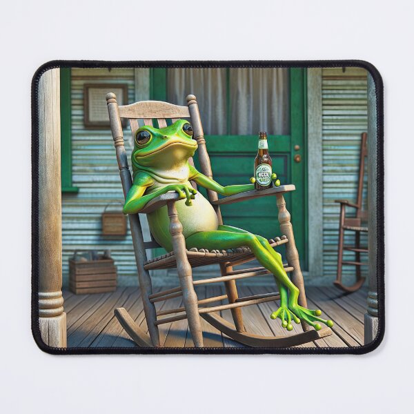 Item preview, Green Frog In A Rocking Chair designed and sold by Maria Dryfhout.