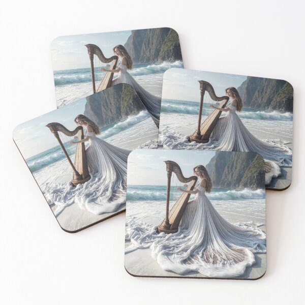 Item preview, Playing The Harp On Seashore designed and sold by Maria Dryfhout.