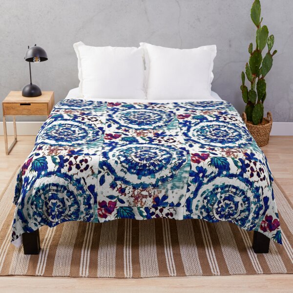 Item preview, Blue mosaic tile print designed and sold by Susan Gallup.