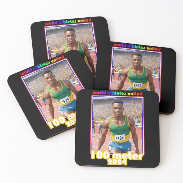 Item preview, Athletes united 2024 Paris France, man 100 meter men designed and sold by Museum Of Non-Existing Art.