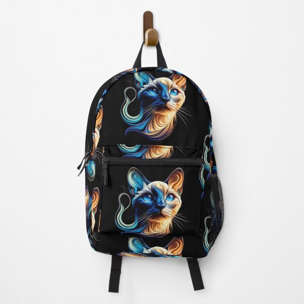 Item preview, Siamese cat - captivated by mystical light designed and sold by LegademaArt.