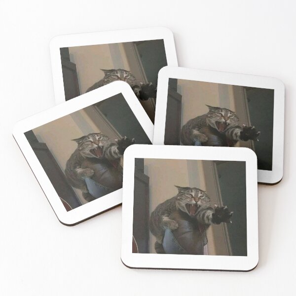 Item preview, Dramatic screaming cat designed and sold by Ratcatdoggg.