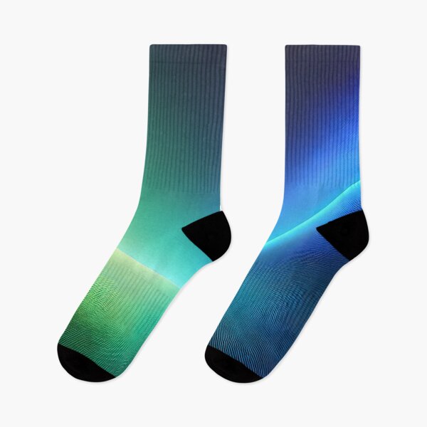 Item preview, Abstract Gradient Modern Blue Green Design Northern Lights designed and sold by StickaTime.