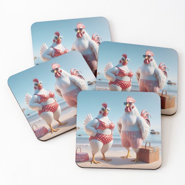 Item preview, Beach Chickens designed and sold by Maria Dryfhout.