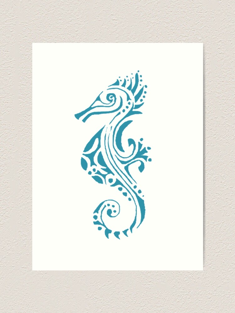 Sea Horse Vector Illustration Maori Style Tattoo. Stylized Graphic Seahorse  Stock Vector - Illustration of p… | Seahorse tattoo, Maori tattoo designs,  Maori designs