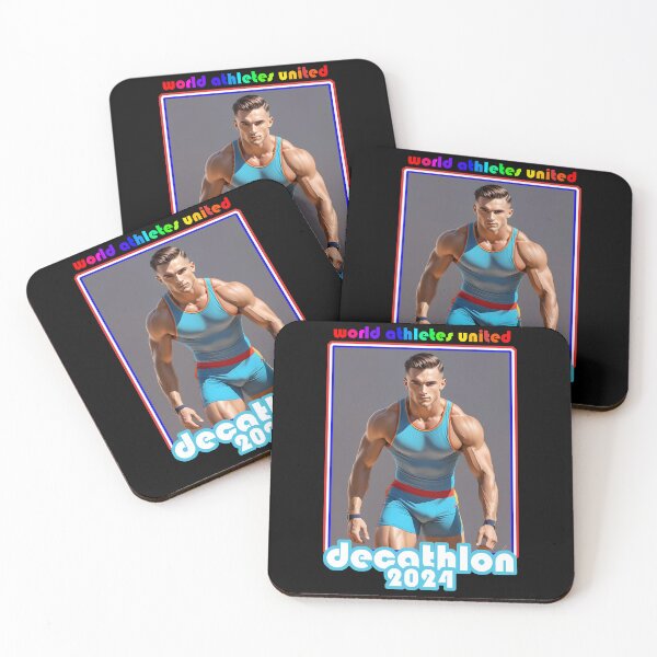 Item preview, Athletes united 2024 Paris France, man decathlon designed and sold by Museum Of Non-Existing Art.