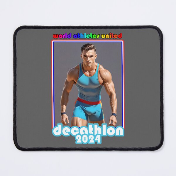 Item preview, Athletes united 2024 Paris France, man decathlon designed and sold by Museum Of Non-Existing Art.