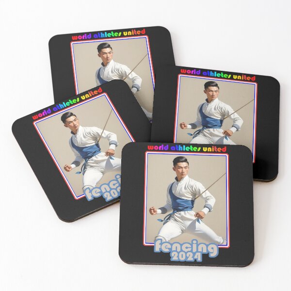 Item preview, Athletes united 2024 Paris France, man fencing designed and sold by Museum Of Non-Existing Art.