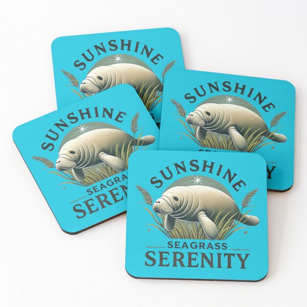 Item preview, Sunshine Seagrass Serenity: Embrace The Beauty of Manatees designed and sold by SandbarTees.