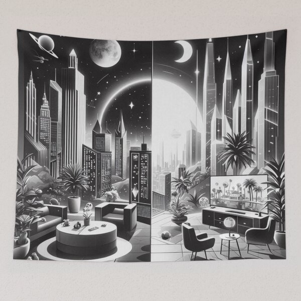 Item preview, Utopian city V2 designed and sold by MemeMelodies.