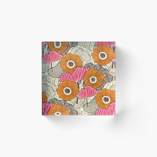 Artikelvorschau, Boho Chic Retro Blumenmuster entworfen und verkauft von MindFulStudios.