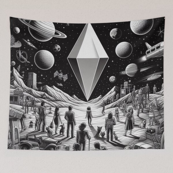 Item preview, Utopian city V3 designed and sold by MemeMelodies.