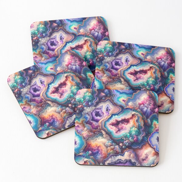 Item preview, Colorful Geode pattern design designed and sold by StickaTime.