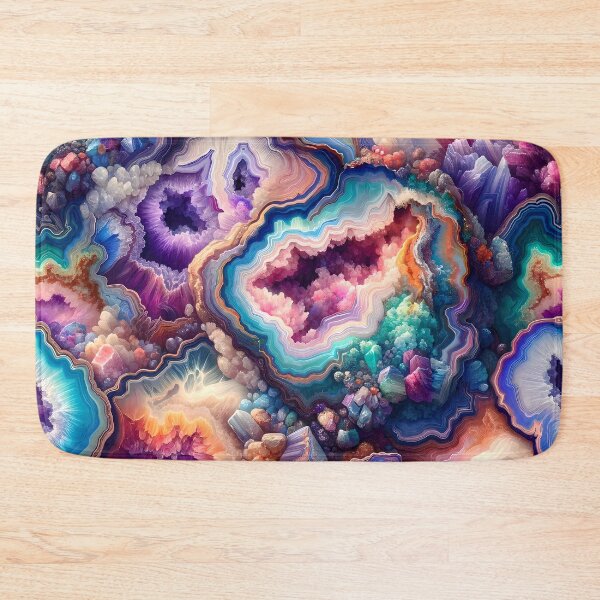 Item preview, Colorful Geode pattern design designed and sold by StickaTime.