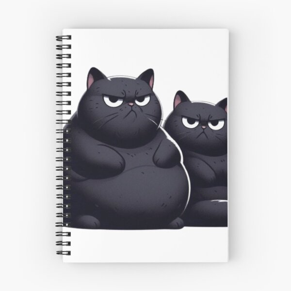 Item preview, Two Fat Black Cats Judging You designed and sold by FuzyFriendHaven.