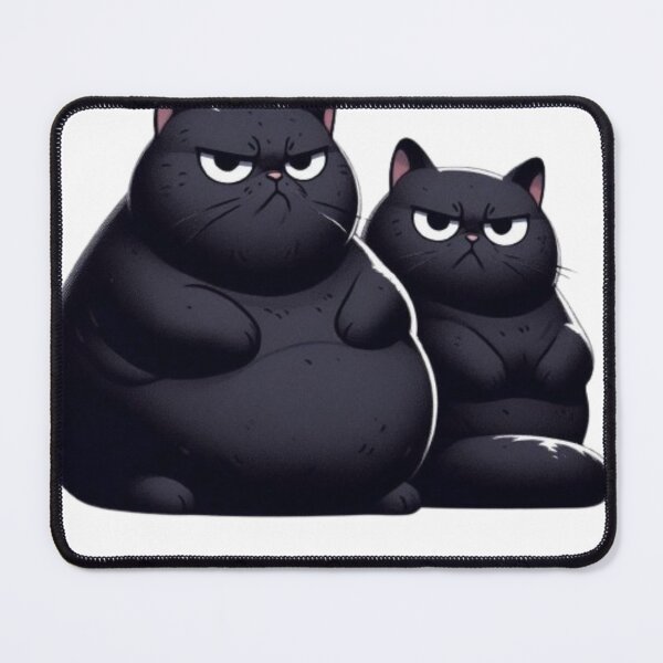 Item preview, Two Fat Black Cats Judging You designed and sold by FuzyFriendHaven.