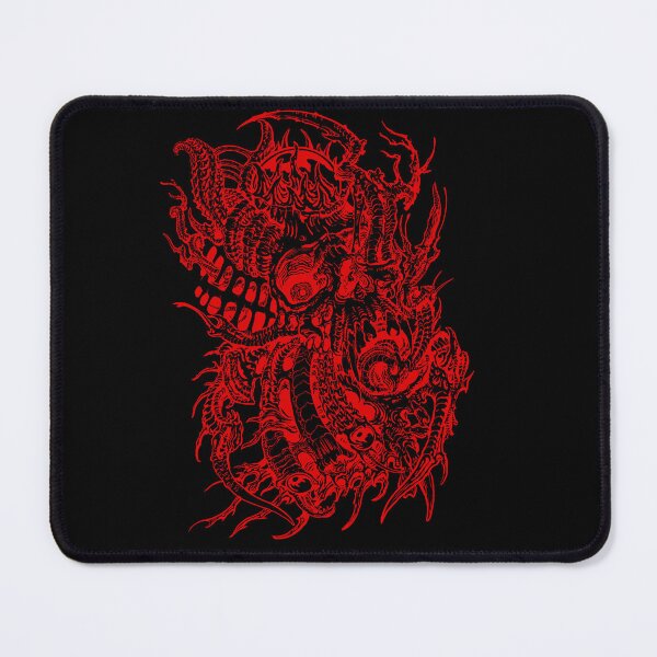 Item preview, Red Biomech Skull designed and sold by John Reardon Tattoos.