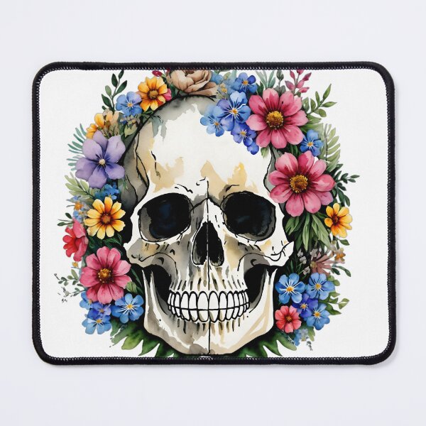 Item preview, Flowers and skull designed and sold by Rocklights.