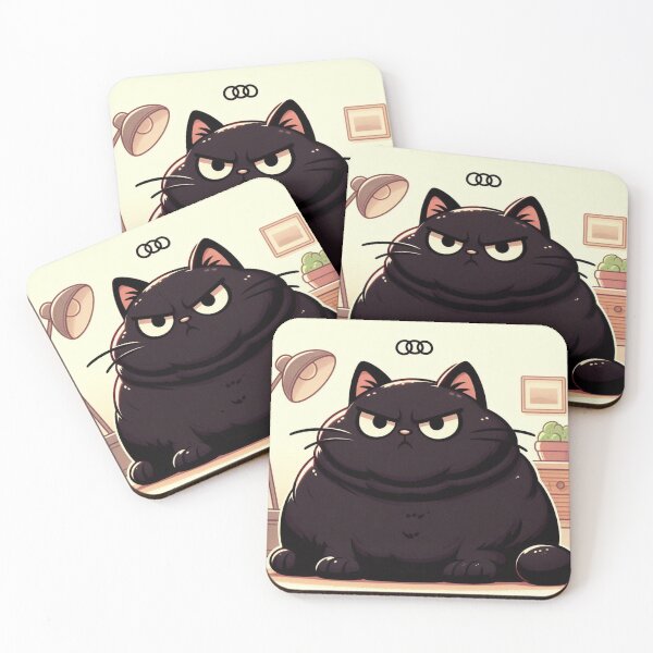 Item preview, Very Chubby Black Cat designed and sold by FuzyFriendHaven.