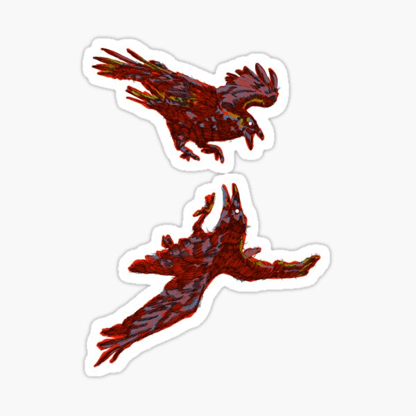 Item preview, Crows (Red) designed and sold by LizzieOrmian.