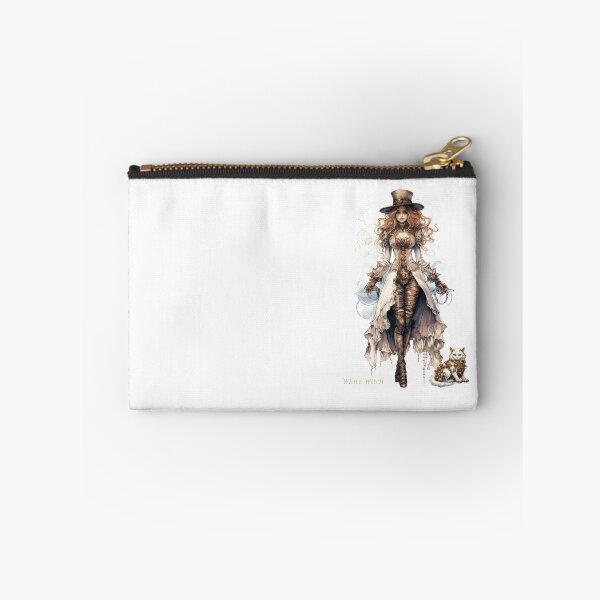 Item preview, Steampunk Beautiful White Witch witrh Cat 5 designed and sold by IBTees.