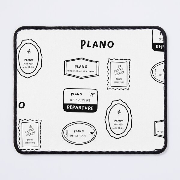 Item preview, Plano - Travel Stamp Collection | Vintage Design | Nostalgic designed and sold by RM-Journey.