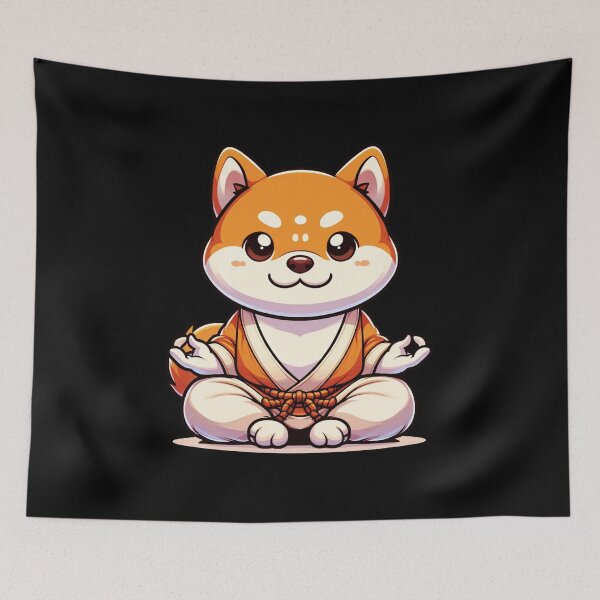 Item preview, Shiba Inu Meditating designed and sold by DivineMovement.