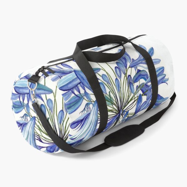 Item preview, Blue Agapanthus Flower watercolour Painting designed and sold by esvb.