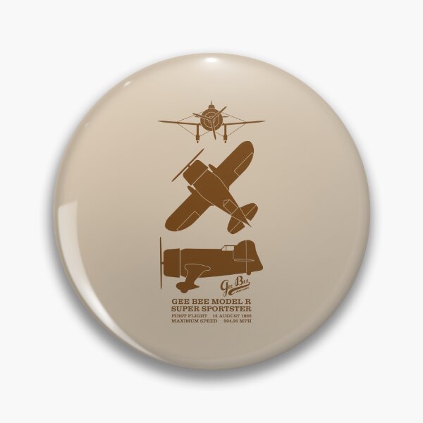 Item preview, Gee Bee Model R Super Sportster American Racing Plane Silhouettes Infographic designed and sold by MilitaryMart.