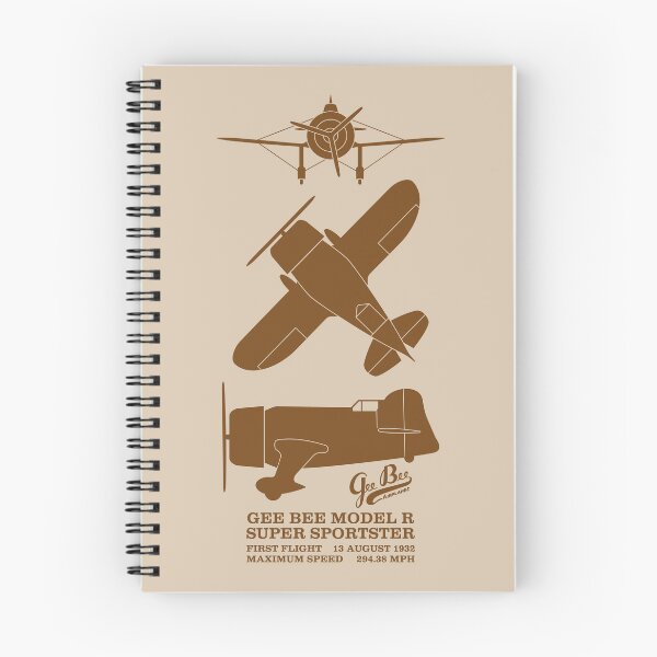 Item preview, Gee Bee Model R Super Sportster American Racing Plane Silhouettes Infographic designed and sold by MilitaryMart.