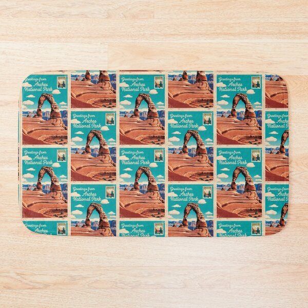 Item preview, Arches National Park Postcard Vintage Retro Travel designed and sold by TravelPostcardGems.