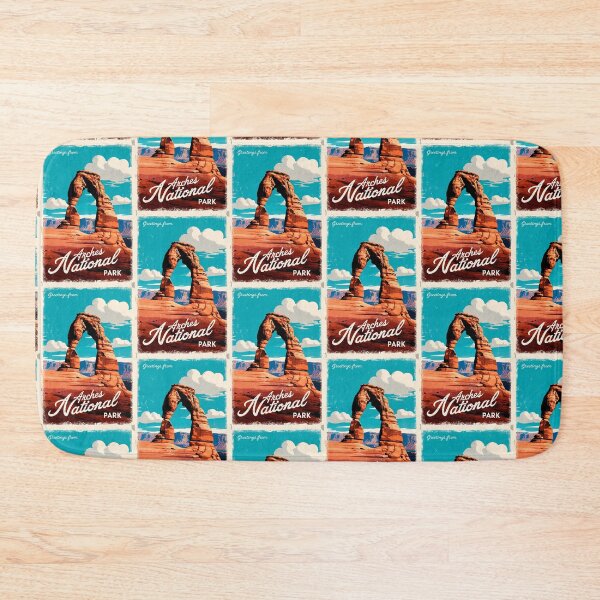 Item preview, Arches National Park Postcard Vintage Retro Travel designed and sold by TravelPostcardGems.
