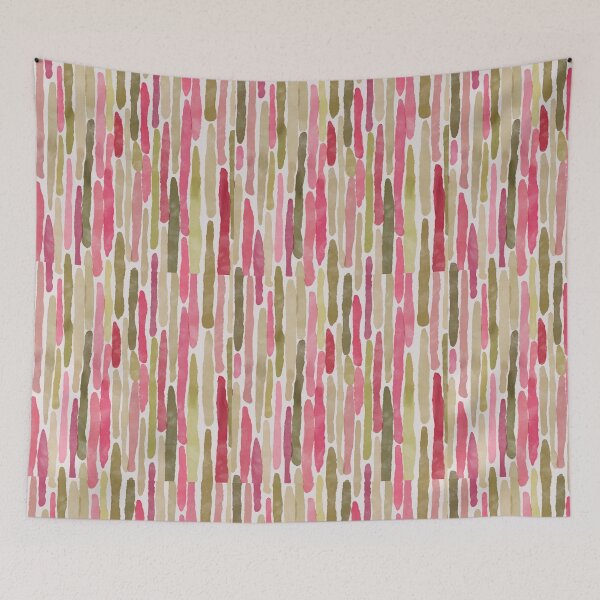 Item preview, summer watercolor colorful graphic pattern, watermelon colors seamless pattern, hand draw lines paper designed and sold by GorXena.