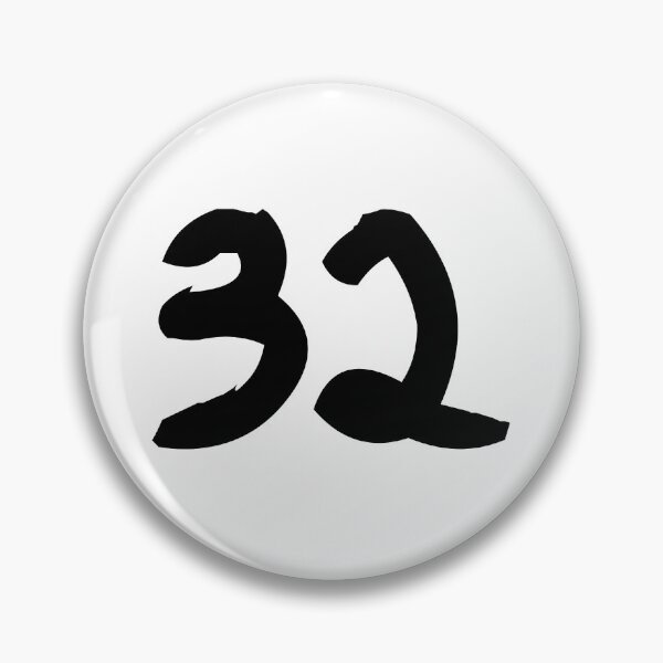Item preview, 32, thirty-two, black, ninja designed and sold by Numbers-Art.