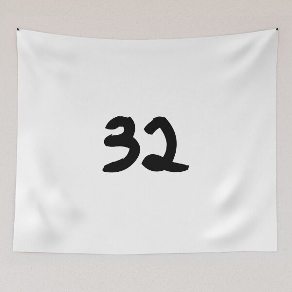 Item preview, 32, thirty-two, black, ninja designed and sold by Numbers-Art.