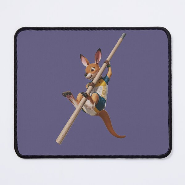 Item preview, An adorable kangaroo at the Olympic Games in the pole vault event designed and sold by NiRia Spot.