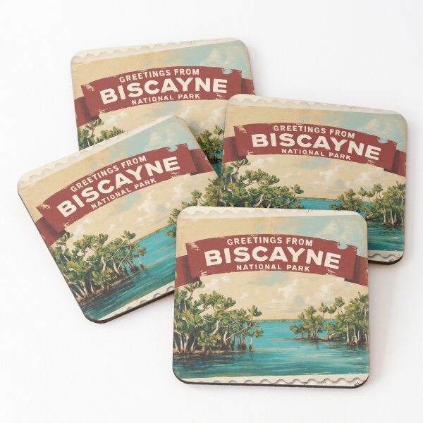 Item preview, Biscayne National Park Postcard Vintage Retro Travel designed and sold by TravelPostcardGems.
