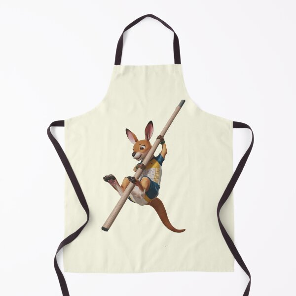 Item preview, An adorable kangaroo at the Olympic Games in the pole vault event designed and sold by NiRia Spot.