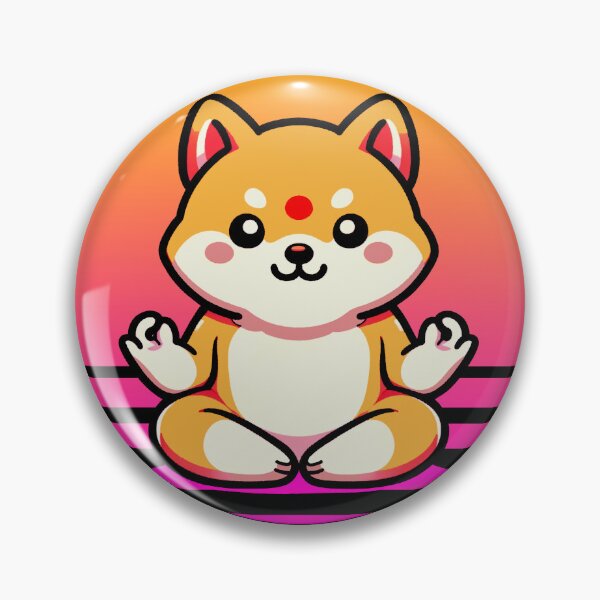 Item preview, Shiba Inu Meditating Dog Puppy Yoga designed and sold by DivineMovement.
