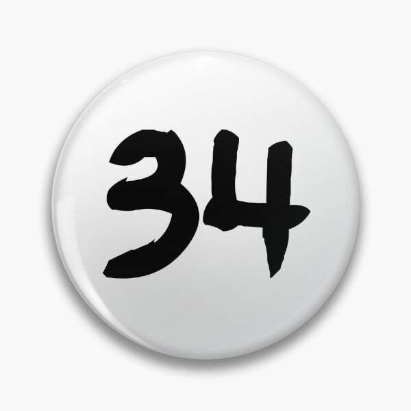 Item preview, 34, thirty-four, black, ninja designed and sold by Numbers-Art.