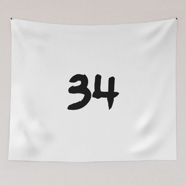 Item preview, 34, thirty-four, black, ninja designed and sold by Numbers-Art.