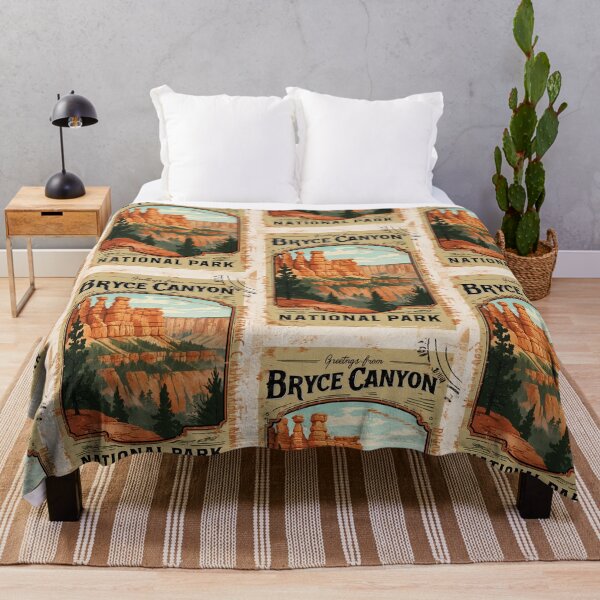 Item preview, Postal del Parque Nacional Bryce Canyon Viajes retro vintage designed and sold by TravelPostcardGems.
