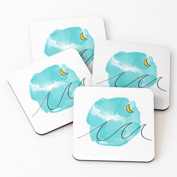 Item preview, A moon over waves simple designed and sold by AdventuresOy.