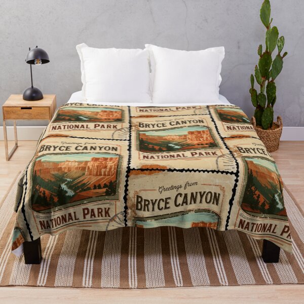 Item preview, Postal del Parque Nacional Bryce Canyon Viajes retro vintage designed and sold by TravelPostcardGems.