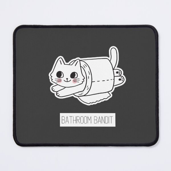 Item preview, Bathroom bandit #CatGifts #CatLady #CatMom #CatDad #CatLife designed and sold by Anna Halasek.