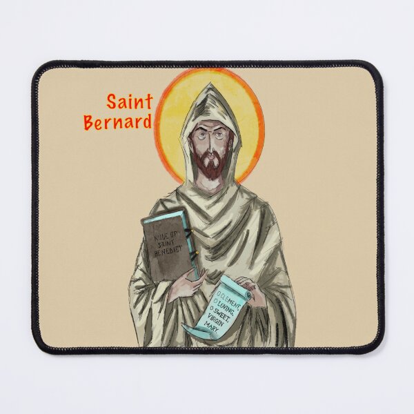Item preview, Saint Bernard of Clairvaux Abbot designed and sold by HappyRandomArt.