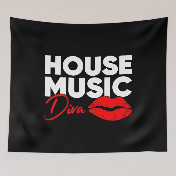 Item preview, House Music Diva - Rave EDM designed and sold by mBshirts.