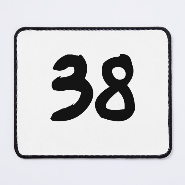 Item preview, 38, thirty-eight, black, ninja designed and sold by Numbers-Art.