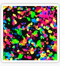 Blacklight Neon Paint Splatter Sticker