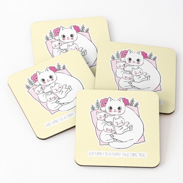 Item preview, Our family is a furry tale come true #CatGifts #CatLady #CatMom #CatDad #CatLife designed and sold by Anna Halasek.